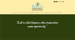 Desktop Screenshot of believetherapies.com